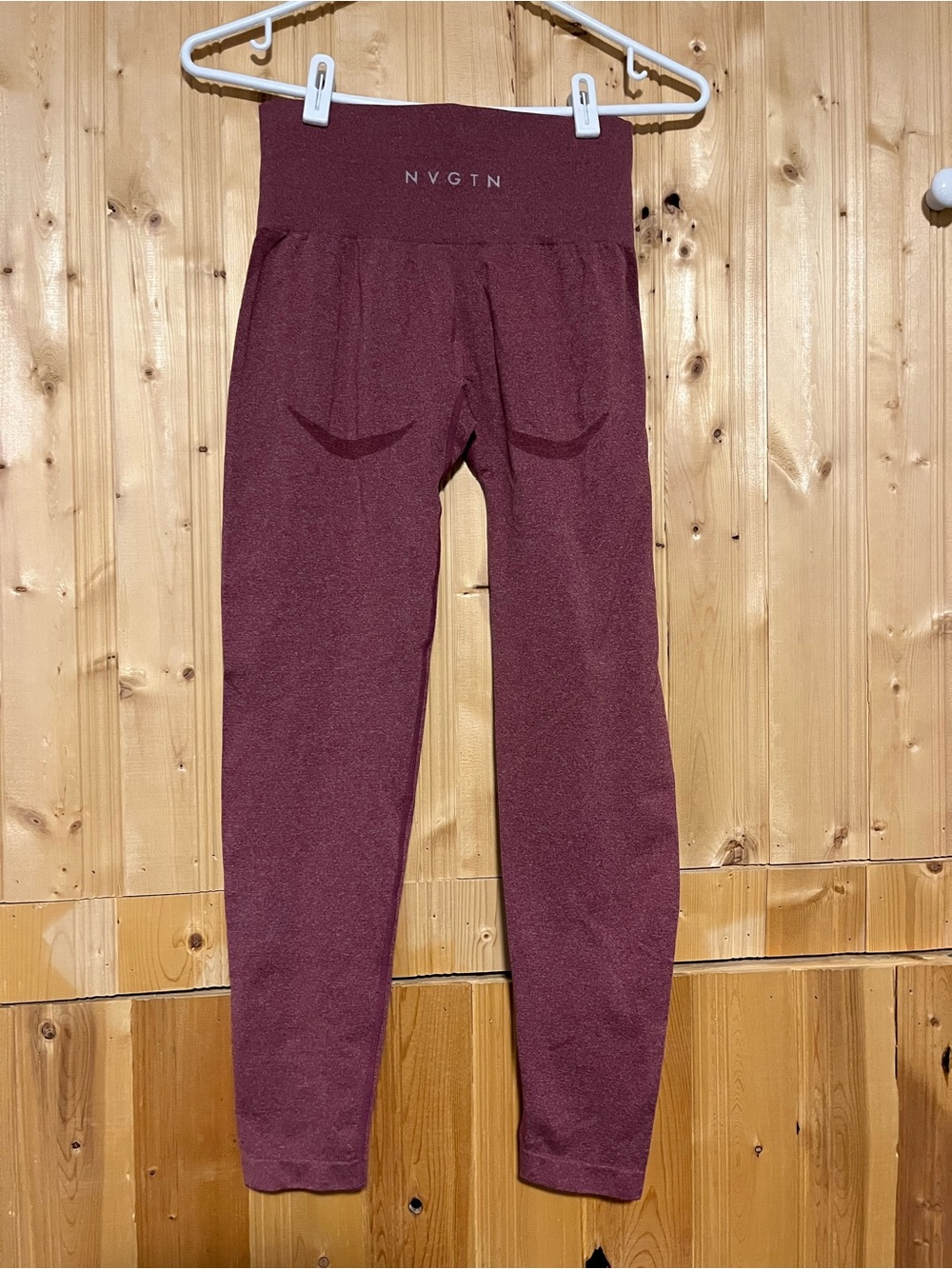NVGTN Maroon High-Waist Leggings